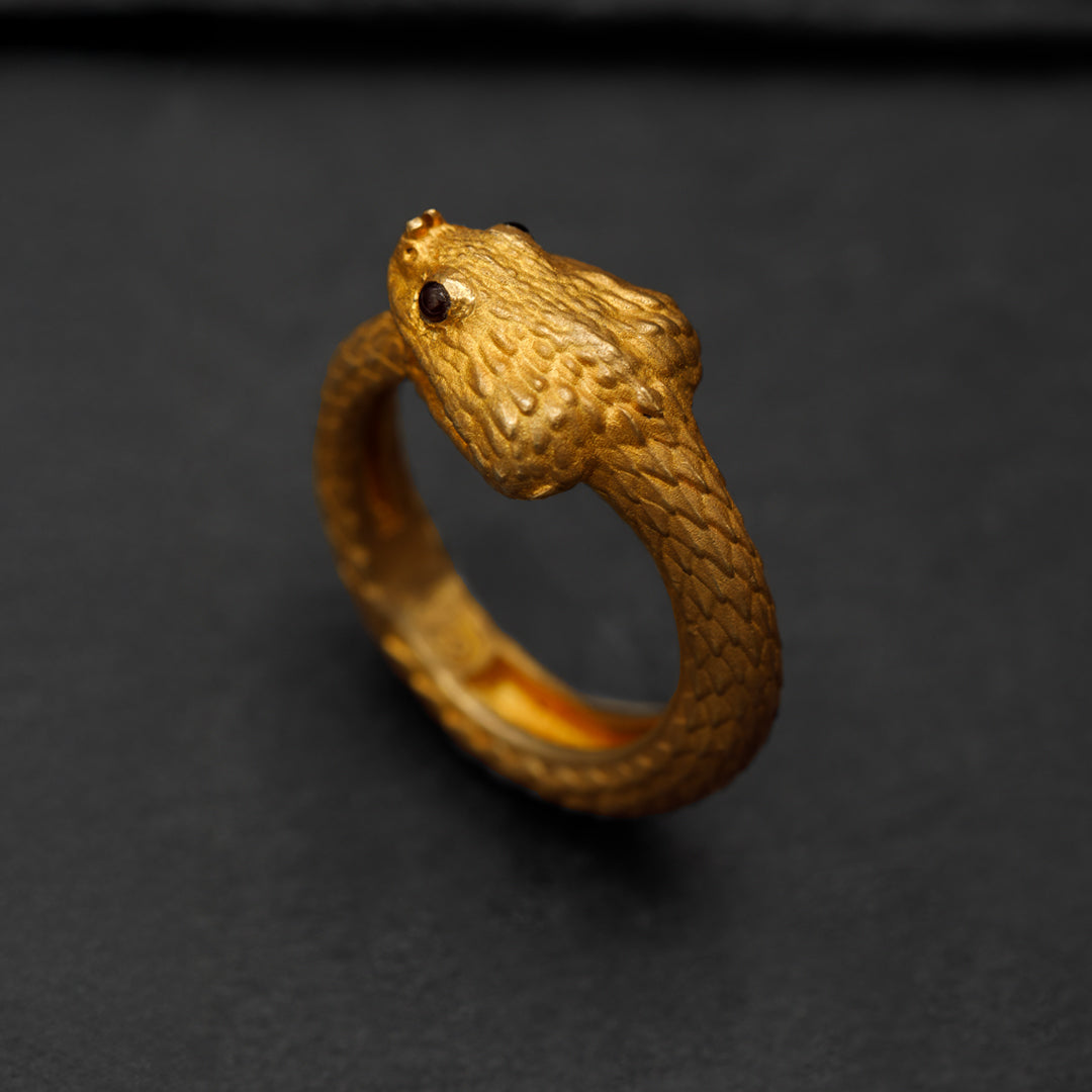 ”Cerastes” Horned Viper Ring- Ouroboros