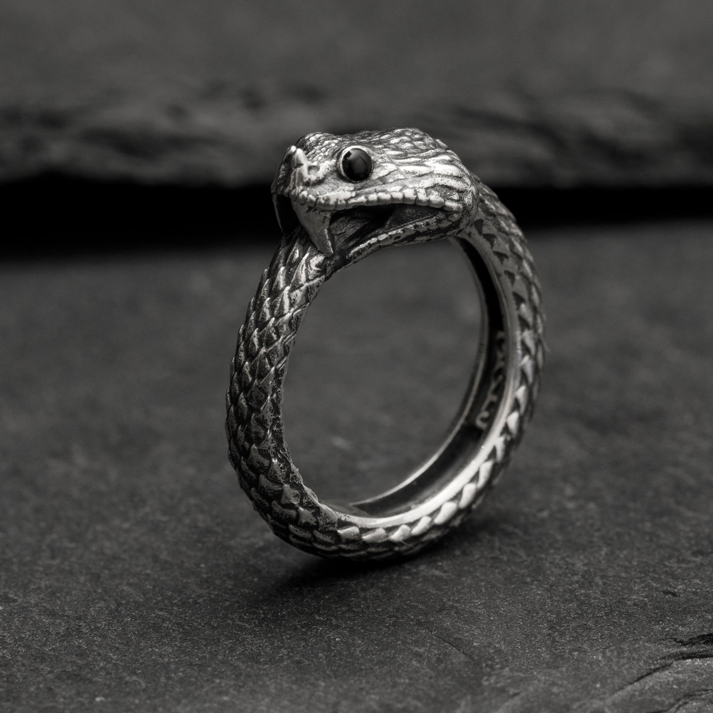 ”Cerastes” Horned Viper Ring- Ouroboros