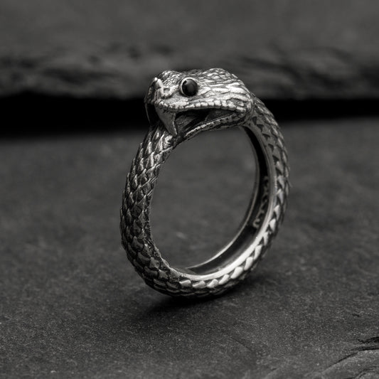 ”Cerastes” Horned Viper Ring- Ouroboros