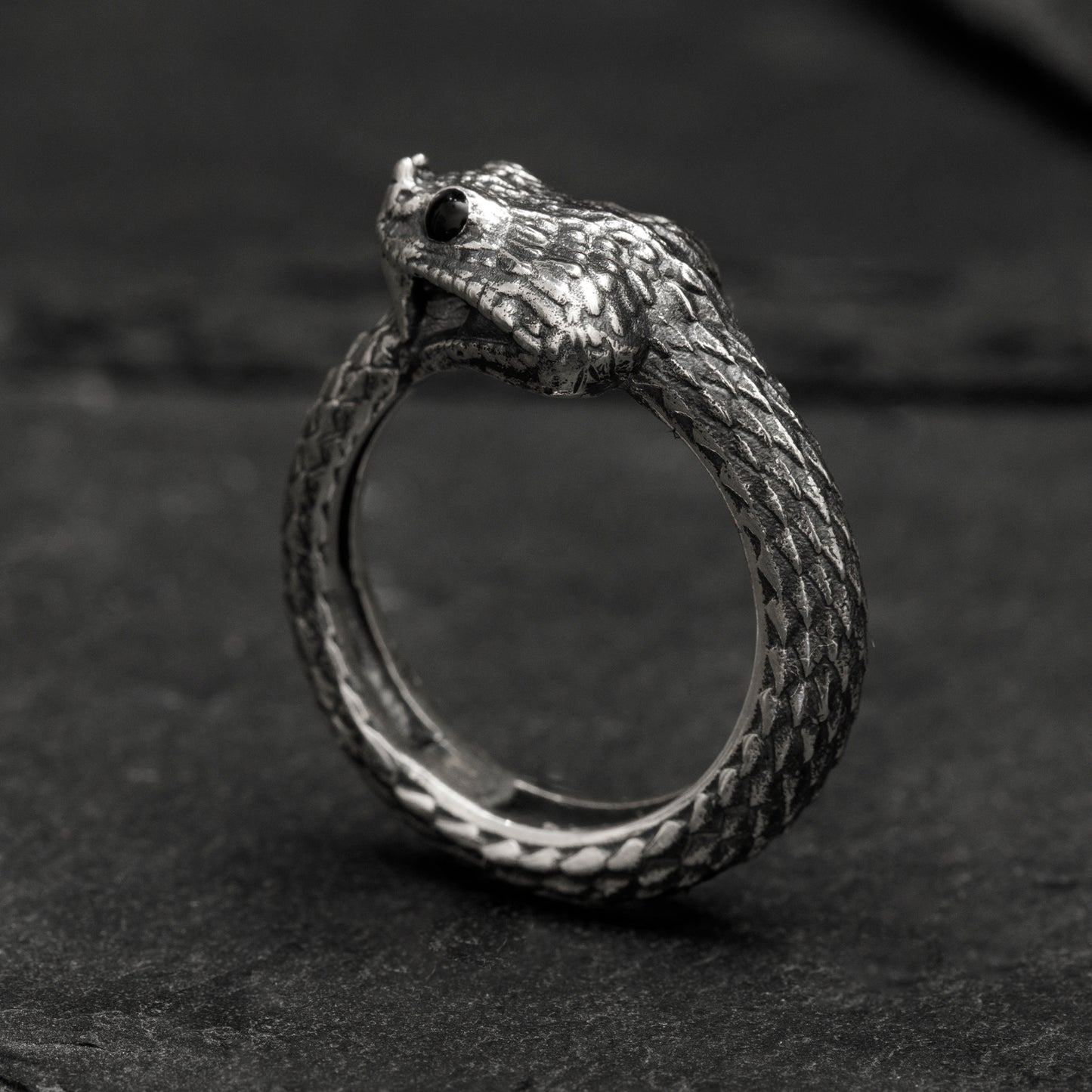 ”Cerastes” Horned Viper Ring- Ouroboros