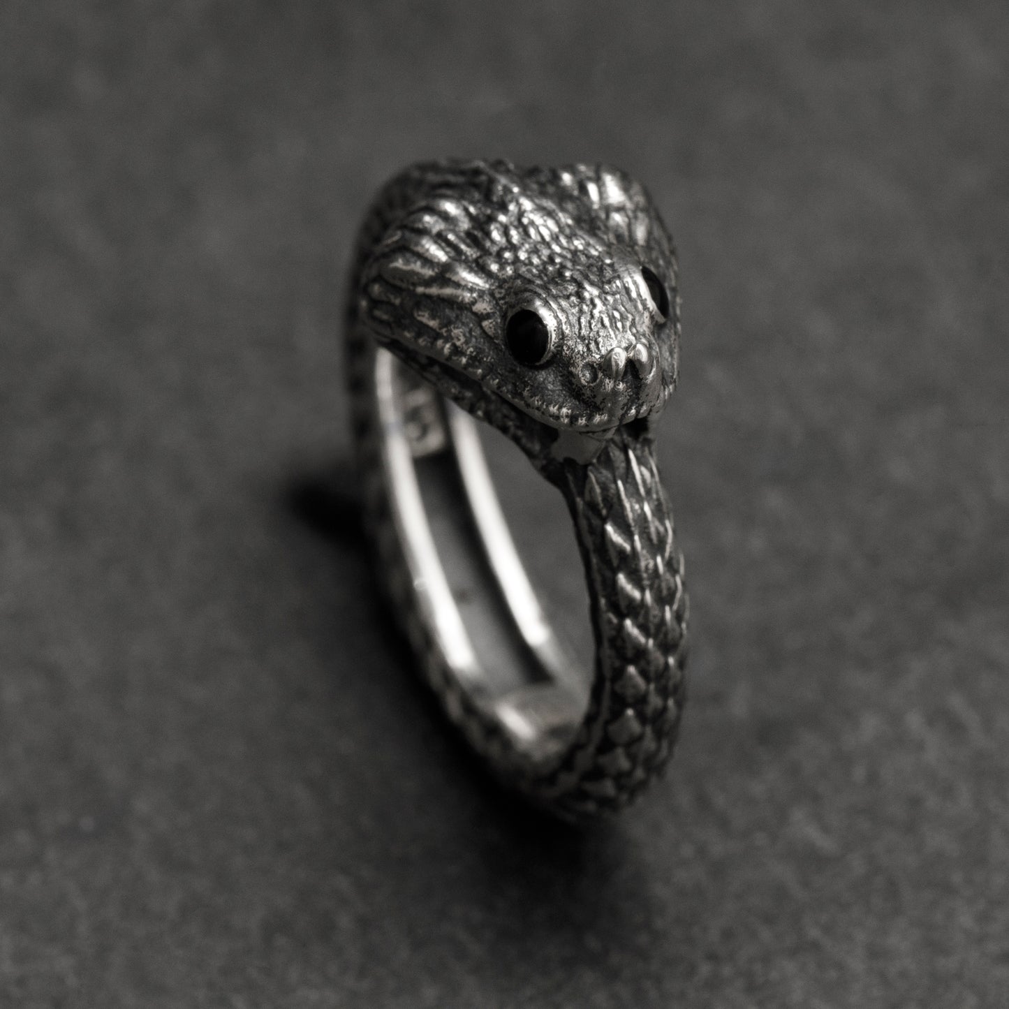 ”Cerastes” Horned Viper Ring- Ouroboros