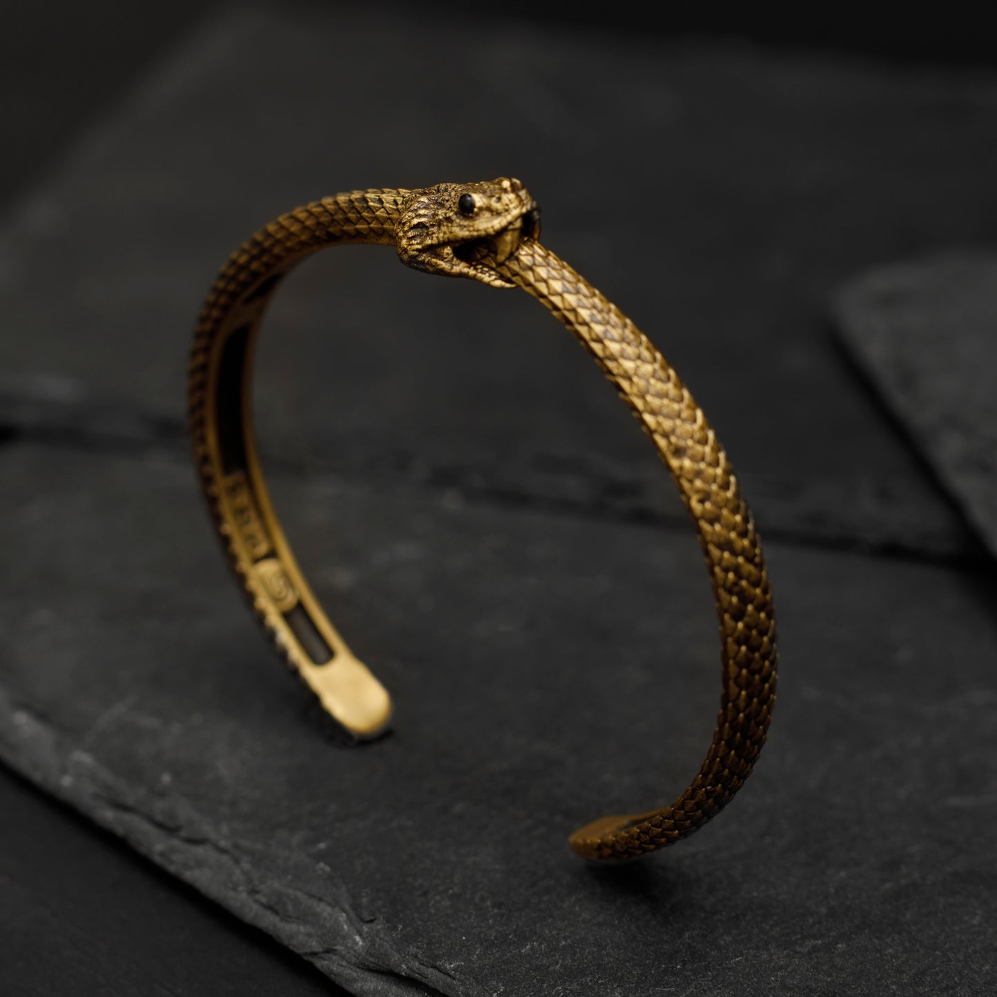 ”Cerastes” Boynuzlu Retro Engerek Bileklik- Ouroboros