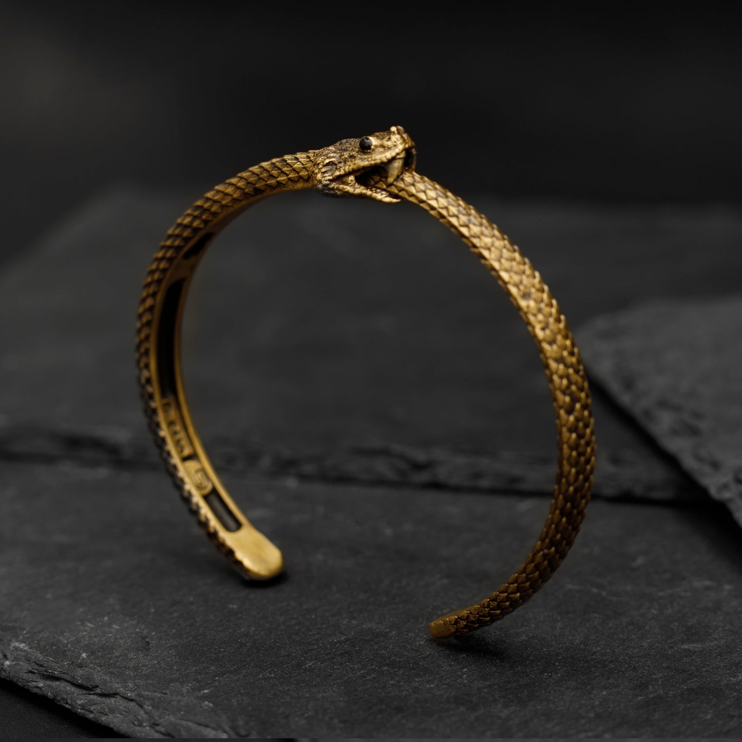 ”Cerastes” Boynuzlu Retro Engerek Bileklik- Ouroboros