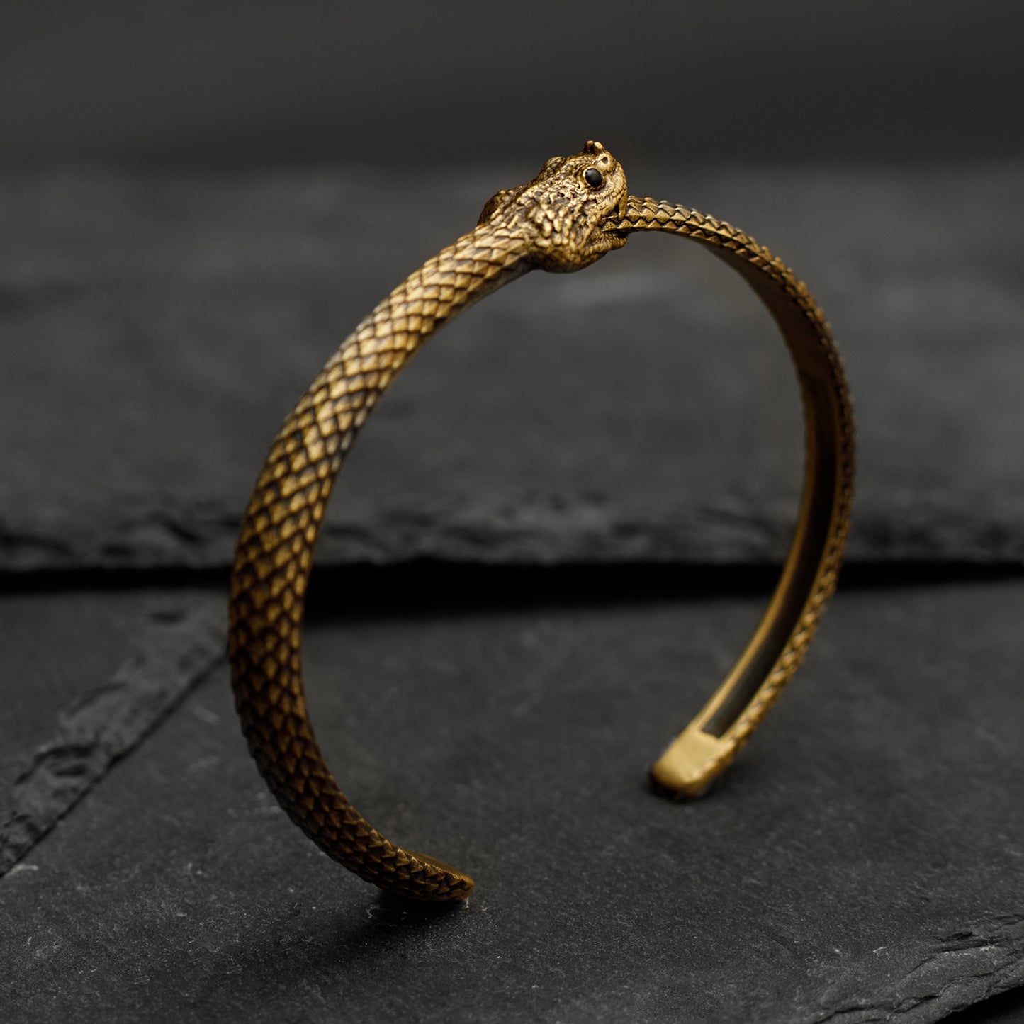 ”Cerastes” Boynuzlu Retro Engerek Bileklik- Ouroboros