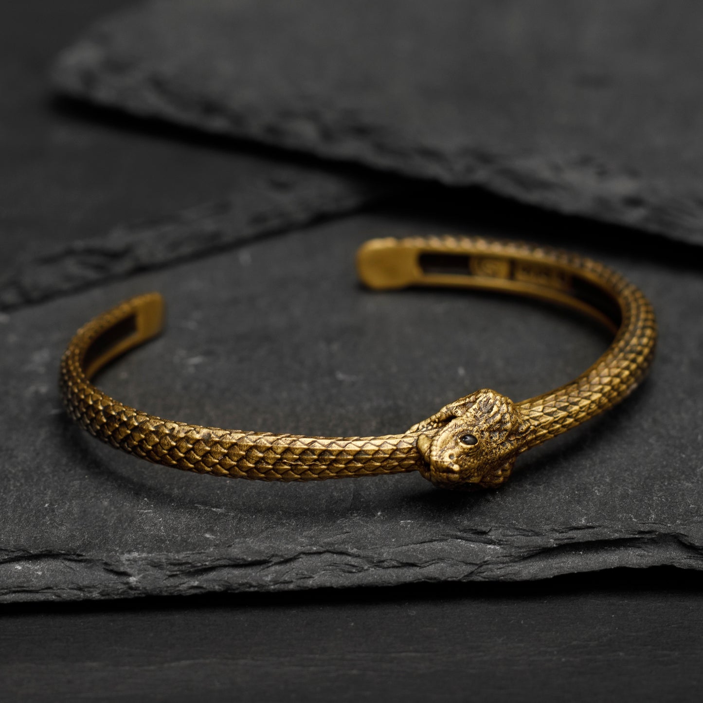 ”Cerastes” Boynuzlu Retro Engerek Bileklik- Ouroboros