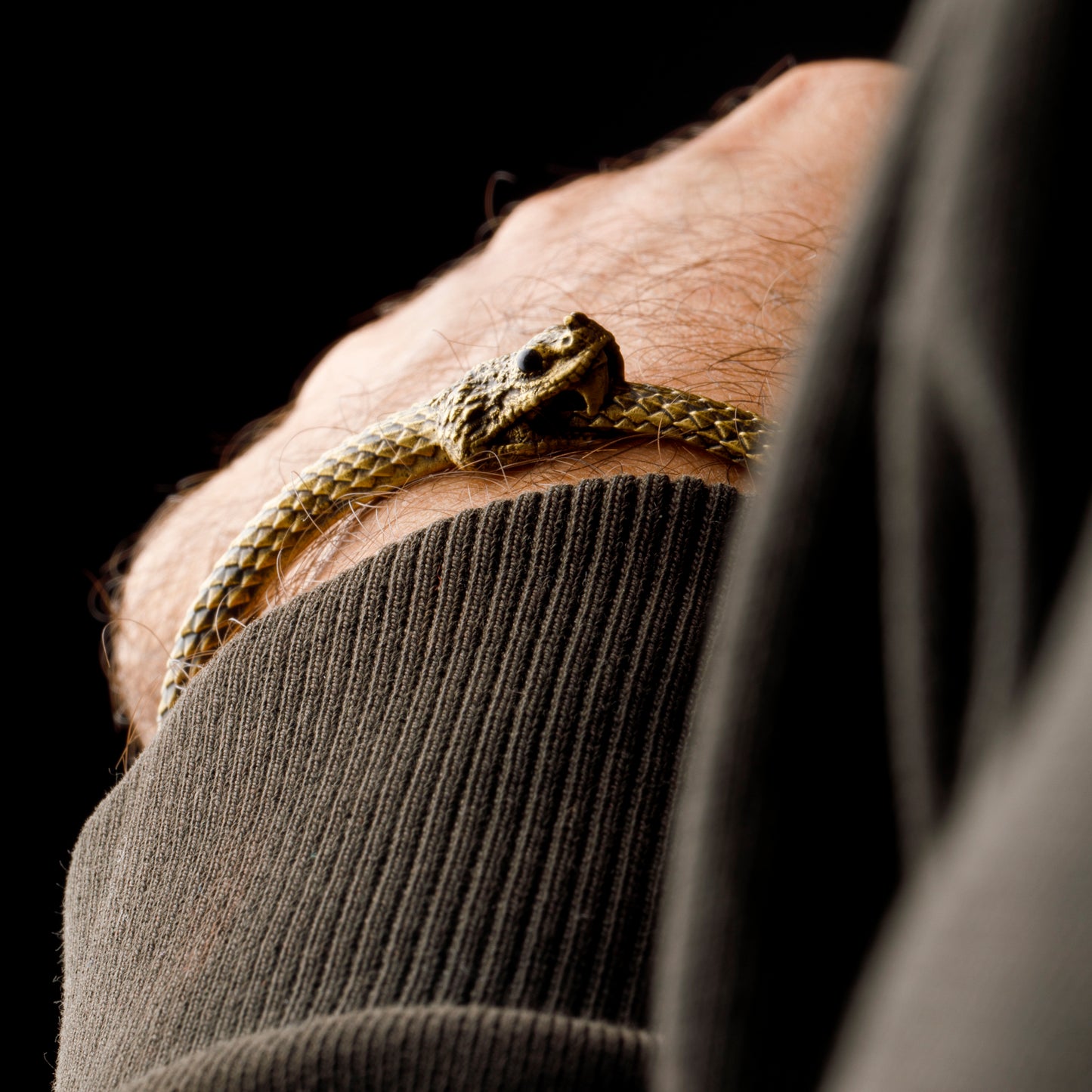 ”Cerastes” Boynuzlu Retro Engerek Bileklik- Ouroboros