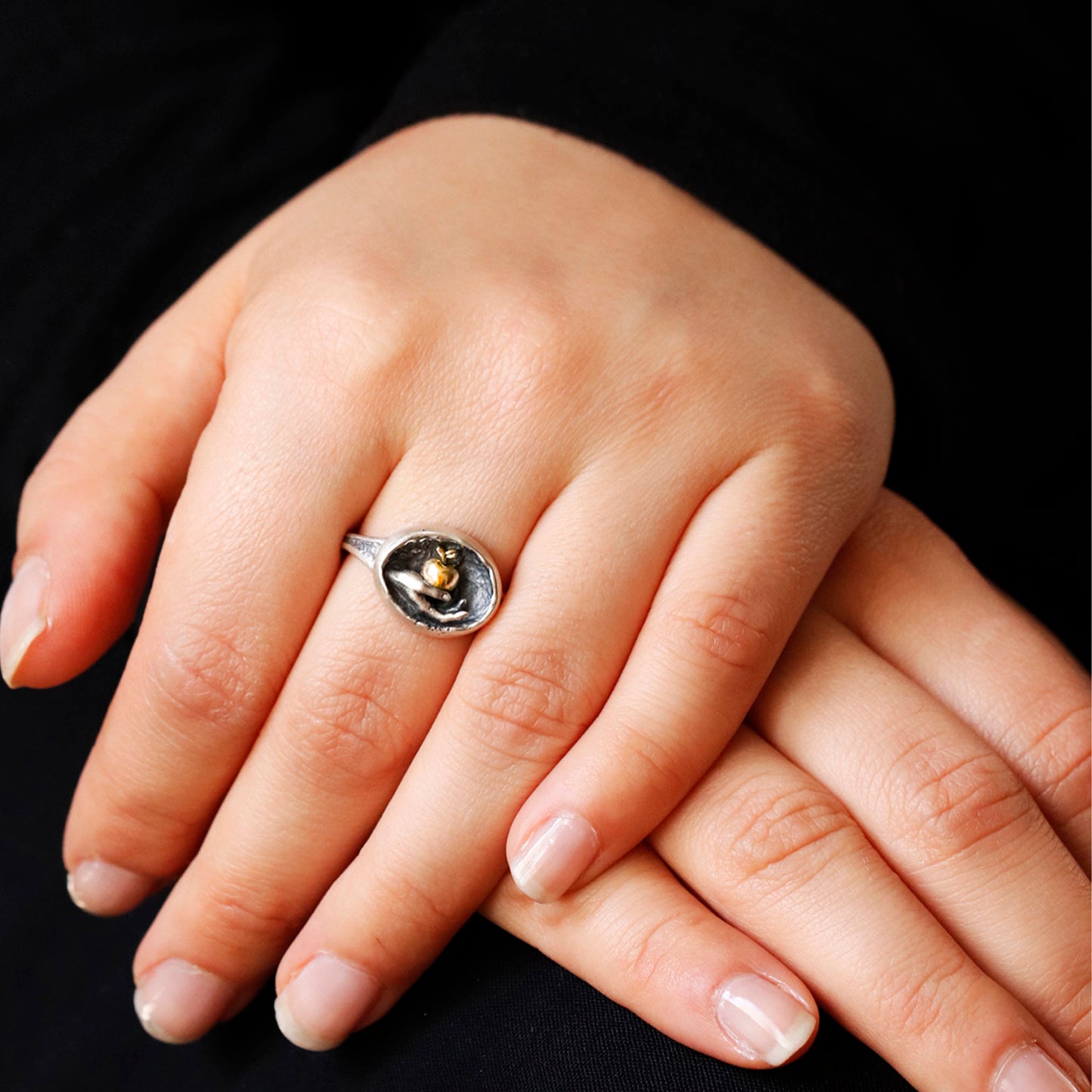 Gold Apple Ring