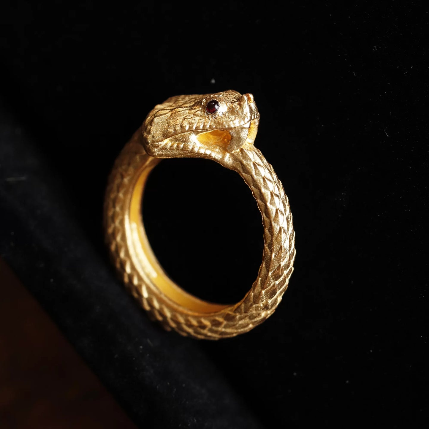 ”Cerastes” Horned Viper Ring- Ouroboros