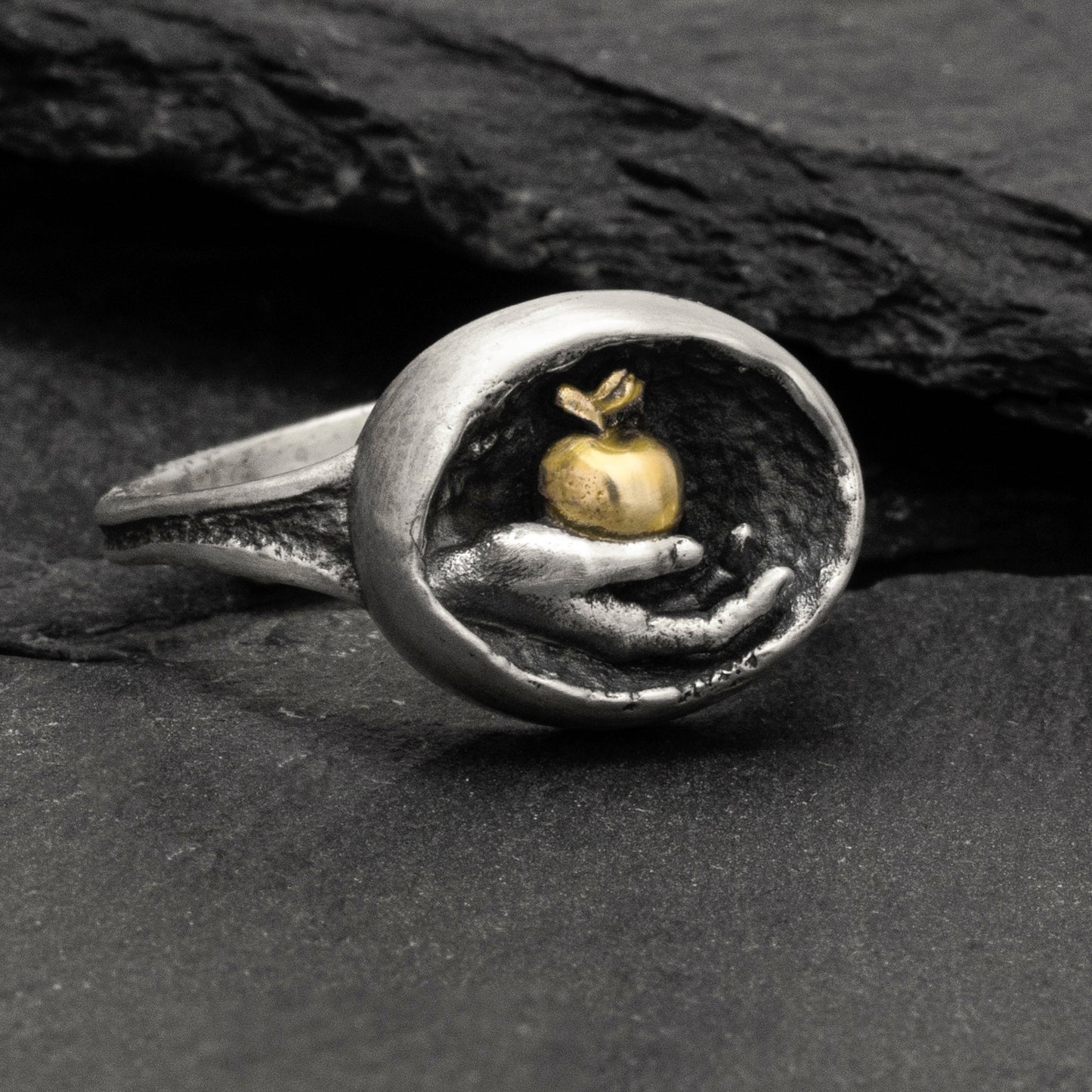 Gold Apple Ring