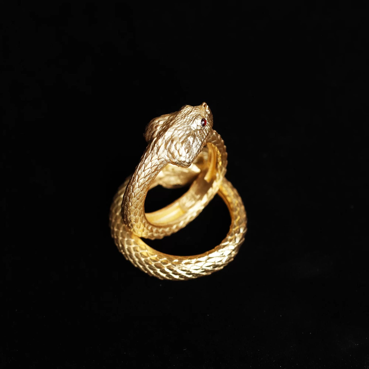 ”Cerastes” Horned Viper Ring- Ouroboros